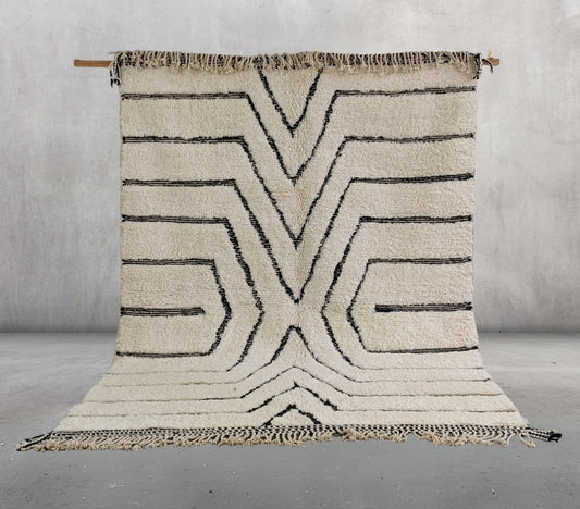 Large Handmade Beni Ouarain Rug - 295 x 215 cm (9.68 x 7.05 ft)