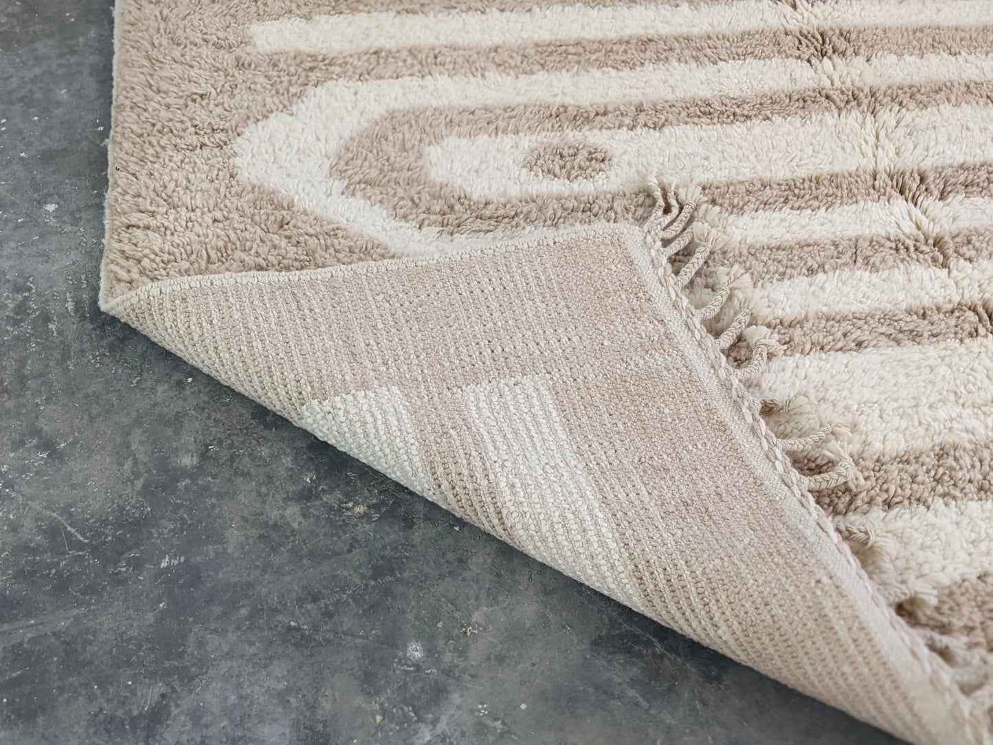 Large Handmade Beni Ouarain Rug - 280 x 205 cm (9.19 x 6.73 ft)
