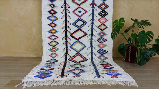 Boucherouite Rug - 205 x 125 cm (6.73 x 4.1 ft)
